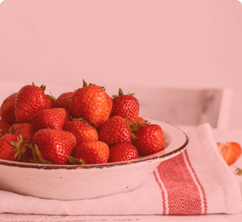 Gefriergetrocknete Erdbeeren