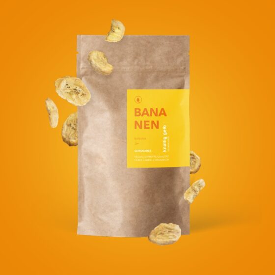 Getrocknete Bananenchips