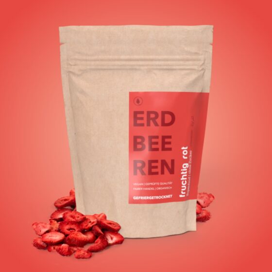 Gefriergetrocknete Erdbeeren